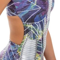 Youth Galaxy Princess Zipper Front Leotard