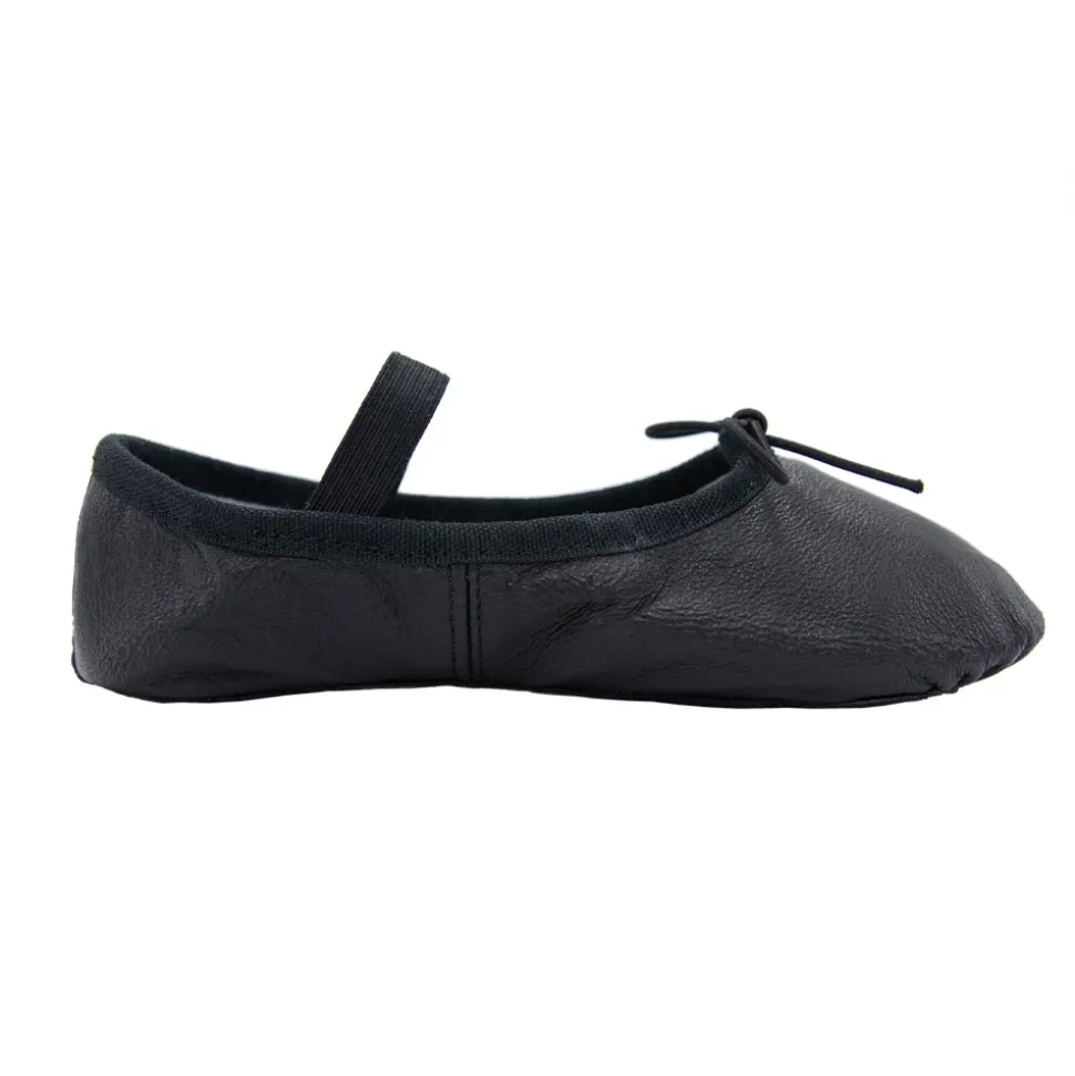 Youth Leather Ballet Shoe