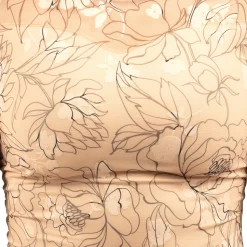 Youth Long Sleeve Floral Flocked Mesh Leotard