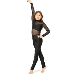 Youth Long Sleeve Mesh Unitard