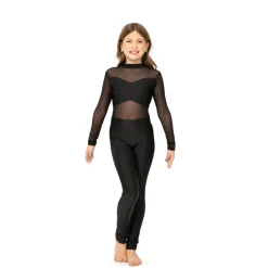 Youth Long Sleeve Mesh Unitard