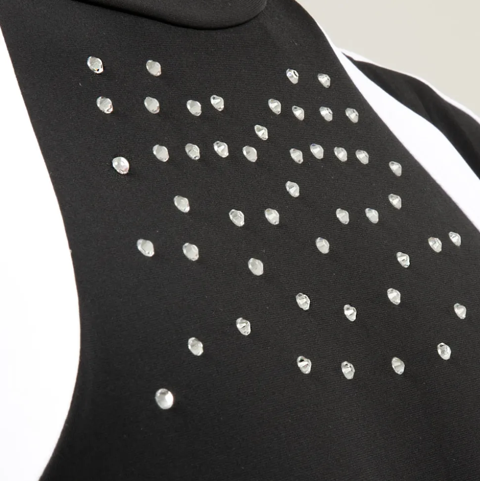 Youth Long Sleeve Metallic Rhinestone Leotard