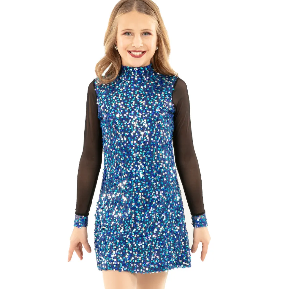 Youth Mesh Long Sleeve Sequin Tunic