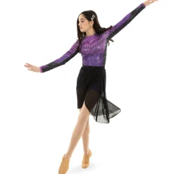 Youth No Limit Long Sleeve Sequin Biketard