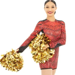 Youth No Limit Long Sleeve Sequin Biketard