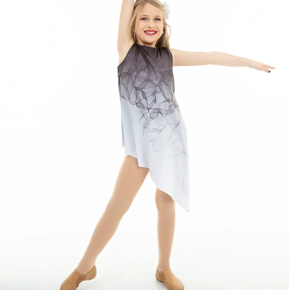 Youth Ombre Asymmetrical Overdress