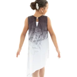 Youth Ombre Asymmetrical Overdress
