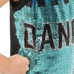 Youth Ombre Checker Dance Sequin Jersey
