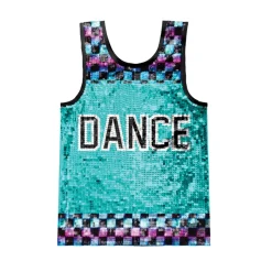 Youth Ombre Checker Dance Sequin Jersey