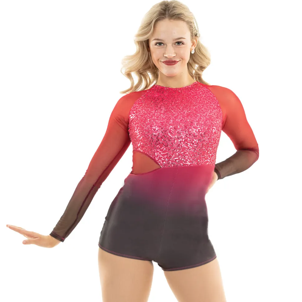 Youth Ombre Cut Out Biketard