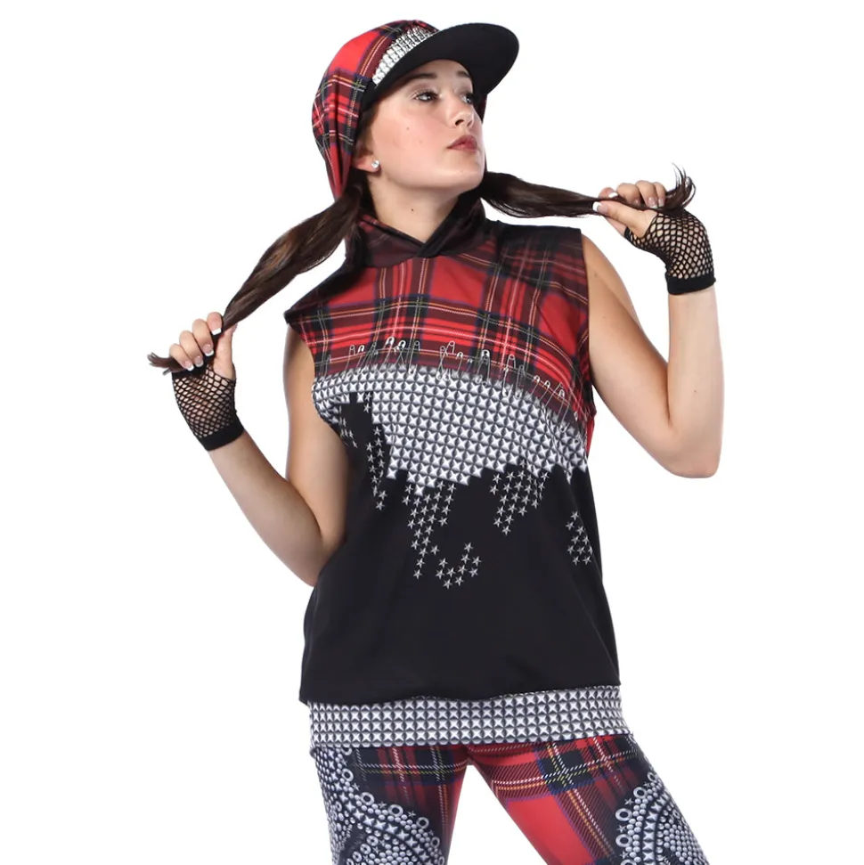 Youth Punk Rock Princess Cut Off Hoodie