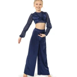 Youth Satin Lux Wide Leg Pant