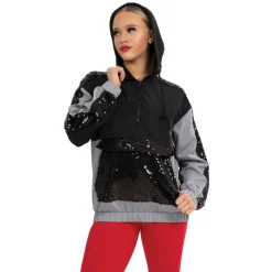 Youth Sequin Panel Windbreaker