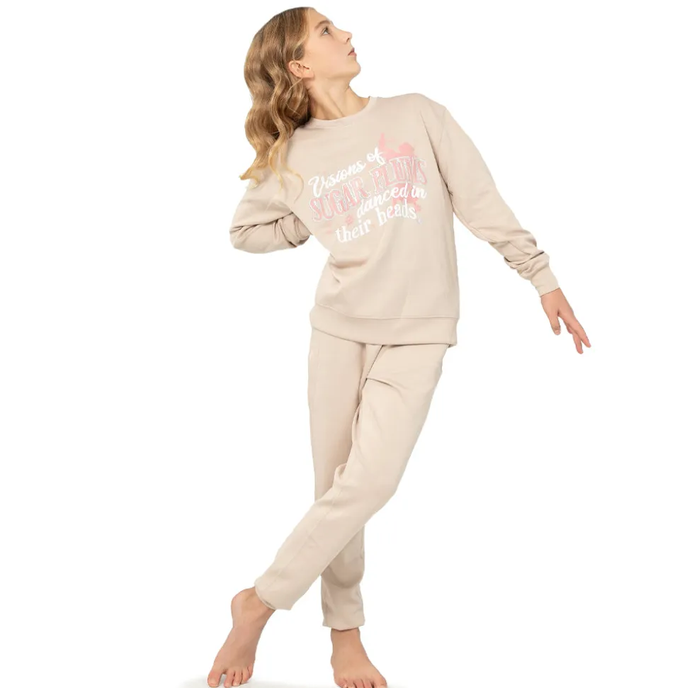 Youth Sugar plums danced in their head Holiday Crewneck sweater