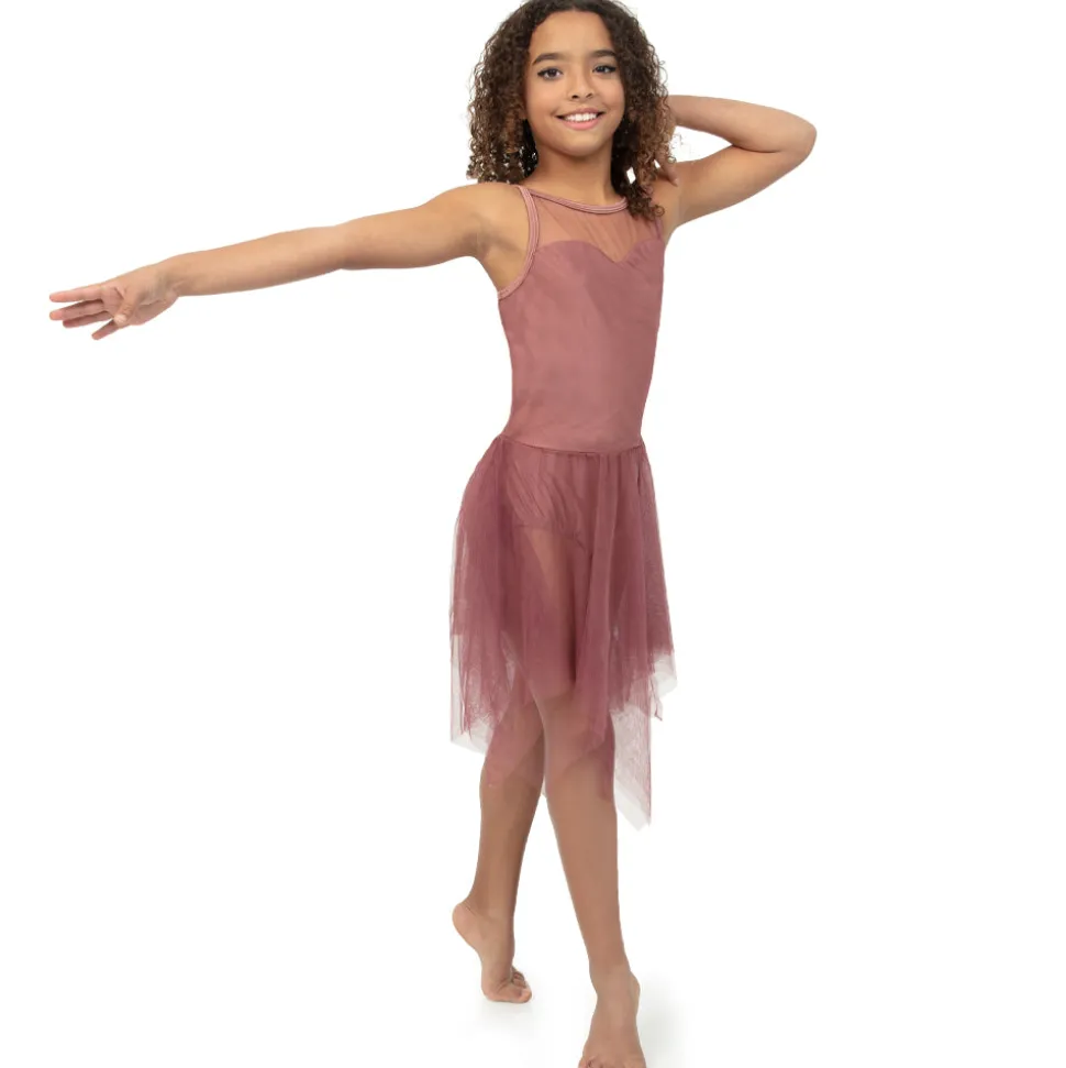 Youth Sweetheart Mesh Handkerchief Lyrical Dress