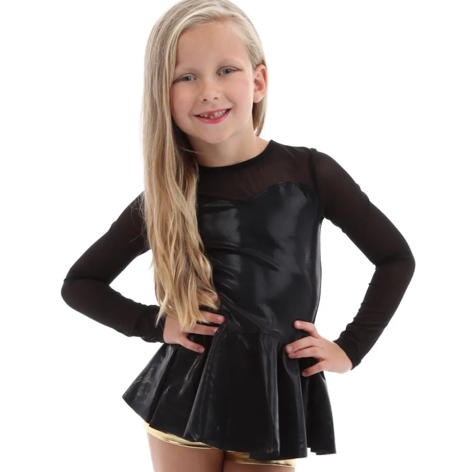 Youth Sweetheart Peplum Long Sleeve Top